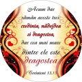 Sticker rotund, Acum dar raman aceste trei...